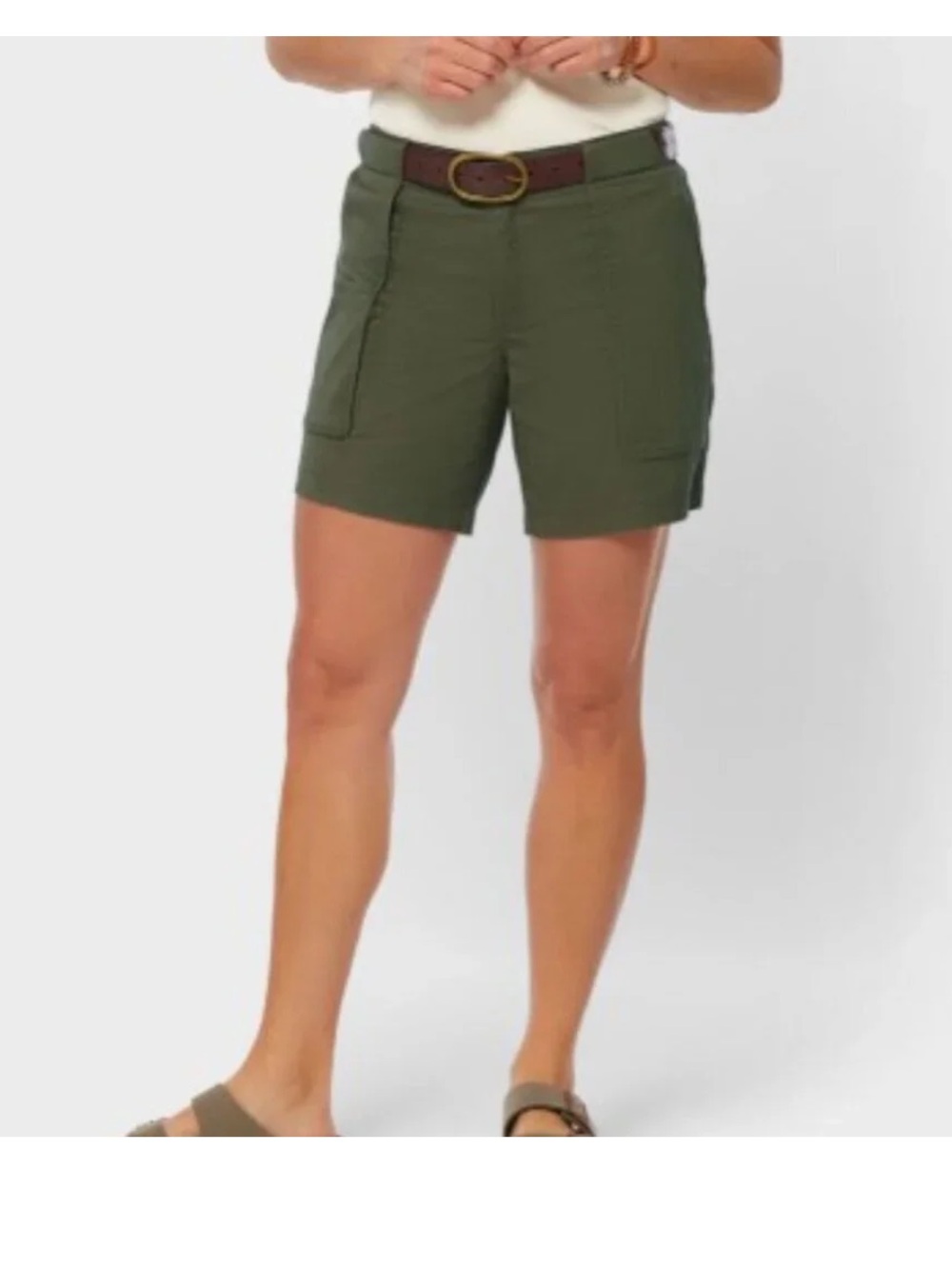 Duluth Trading Co | Women’s Green HempStop Hem Blend 7 inch Shirts Size 16